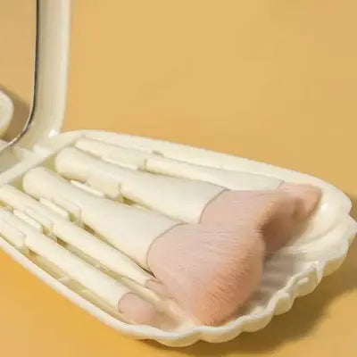 Kit Pinceaux Maquillage - MiniMakeupBrushSet™ - Blanc