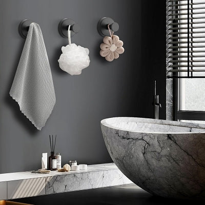 Support Douche - SuctionCupHooksforShower™ - Noir