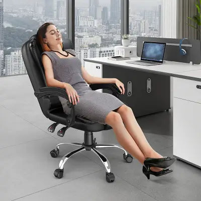 Chaise De Bureau Ergonomique - ErgonomicOfficeChair™ - Noir