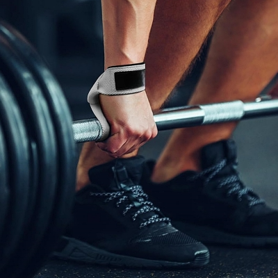 Sangle De Levage - GymWristLiftingStraps™ - Blanc