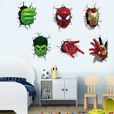 Decoration Chambre - 3DSuperheroWallpaperStickers™ - Super héros