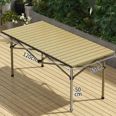 Table camping pliante - CampingFoldingTable™ - Doré