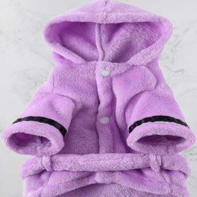 Peignoir pour Chien - DogBathrobe™ - Mauve