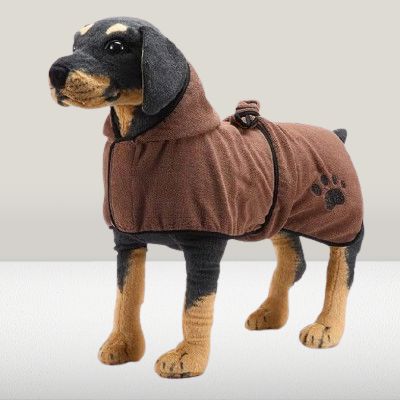 Peignoir pour Chien - DogBathTowel™ - Marron