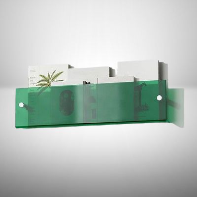 Porte revue mural - ModernStorageRack™ - Vert