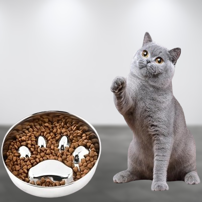 Gamelle Chat - StainlessSteelCatBowl™ - Patte