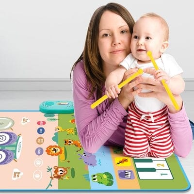 Tapis d'éveil bébé - MusicPlayMat™ - Savane