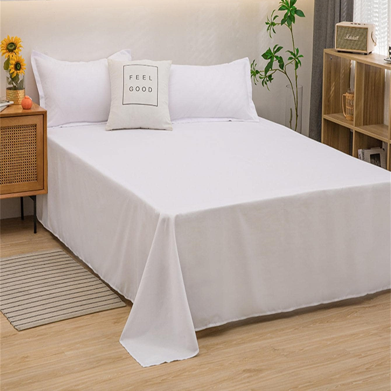 Drap Housse - LinoSoftSheet™ - Blanc
