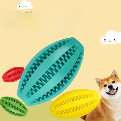 Jouet Interactif pour Chien - ChewBounceBall™ - Bleu Clair