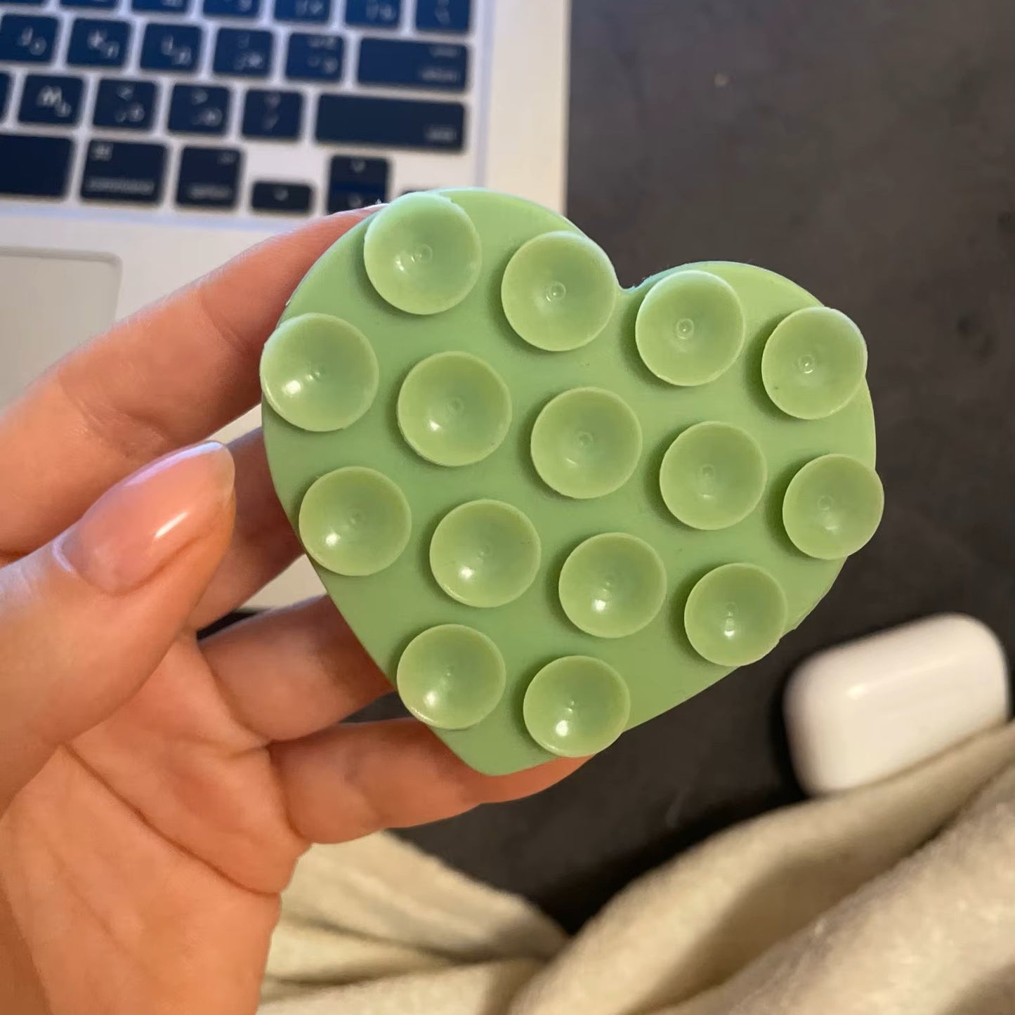 Support Téléphone - HeartPhoneHolder™ - Vert