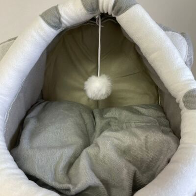 Niche pour Chat - CozyCatBed™ - Gris