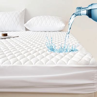 protège-matelas imperméable - ThrowMattressCover™ - Blanc