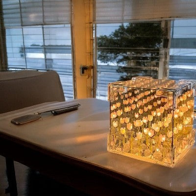 Lampe de table - TulipLamp™ - Jaune