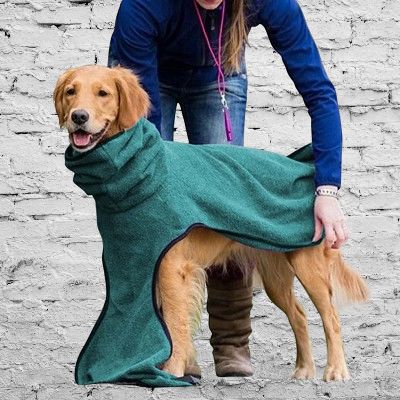 Peignoir pour Chien - DogTowelRobe™ - Vert