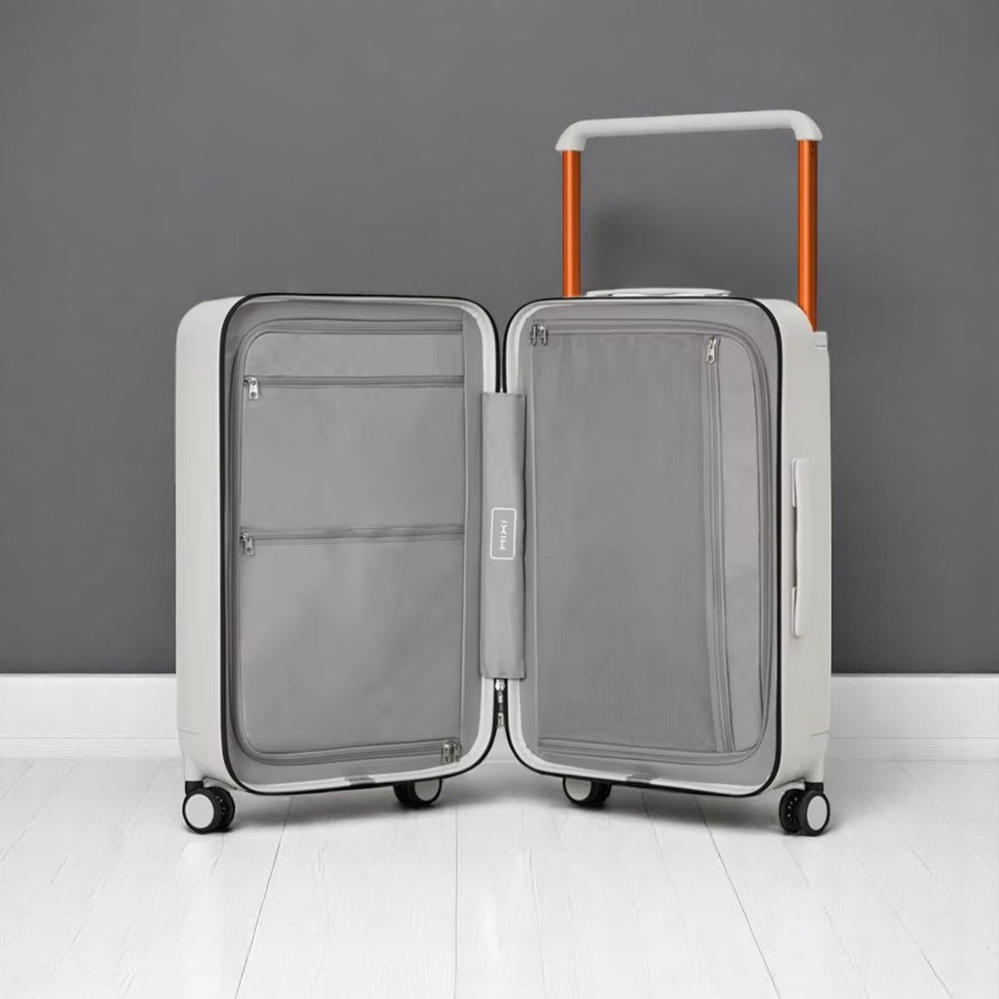 Valise de Voyage - WideRollTravelCase™ - Blanc Fumé