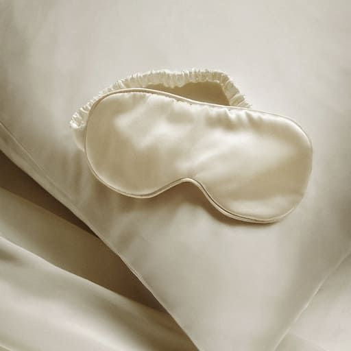 Masque de Sommeil - SilkDreamer™ - Blanc