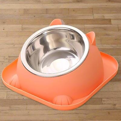 Gamelle Chat - CatTiltProof™ - Rose