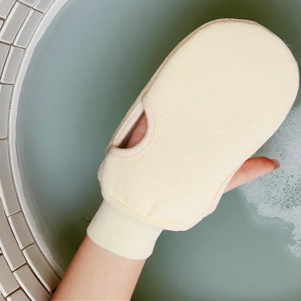 Gant Exfoliant - ExfoSpaGlove™ - Blanc