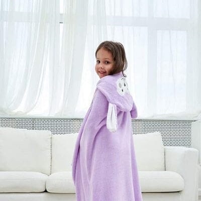 Serviette de bain bébé - Children'sBathTowel™ - Violet