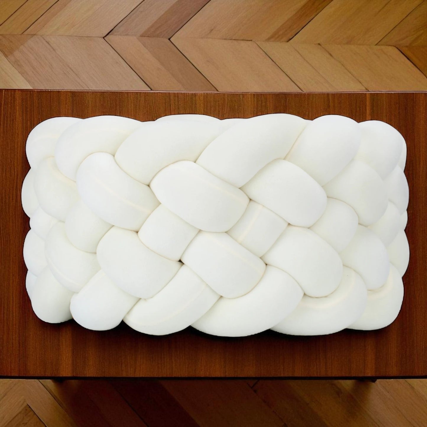 Tour de Lit Tressé - BraidedSafe™ - Blanc