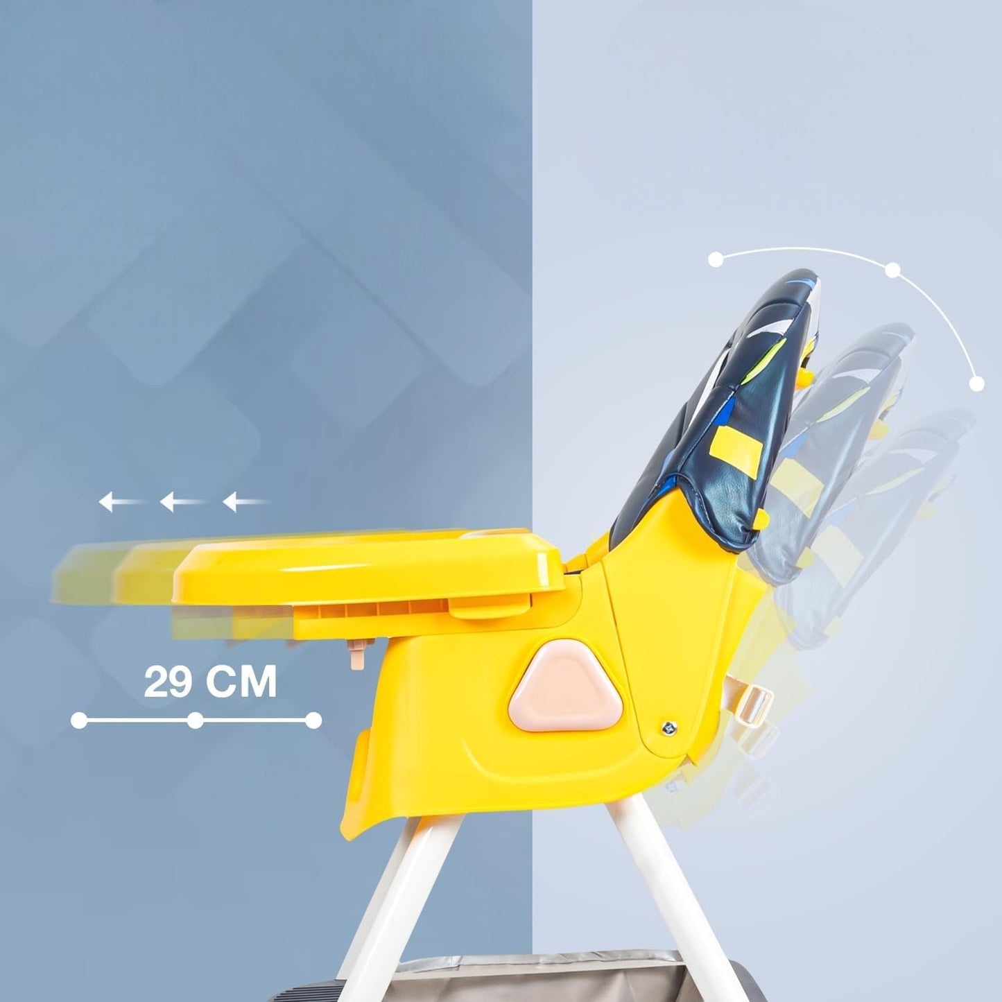 CHAISE POUR BEBE - GrowSeat™ - Jaune & Bleu