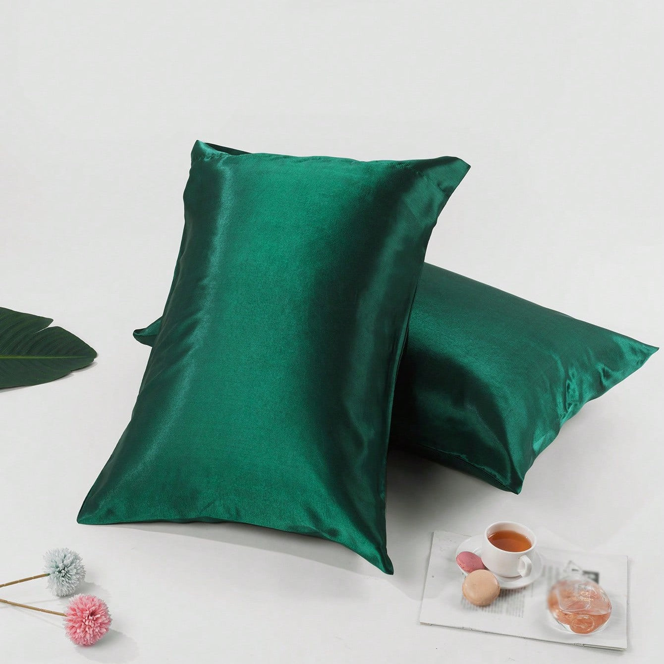 Taie d'Oreiller en Satin - SatinDreamPillow™ - Vert
