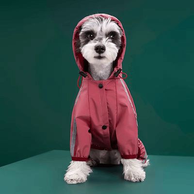 imperméables pour chiens - DogRaincoat™ - Rouge