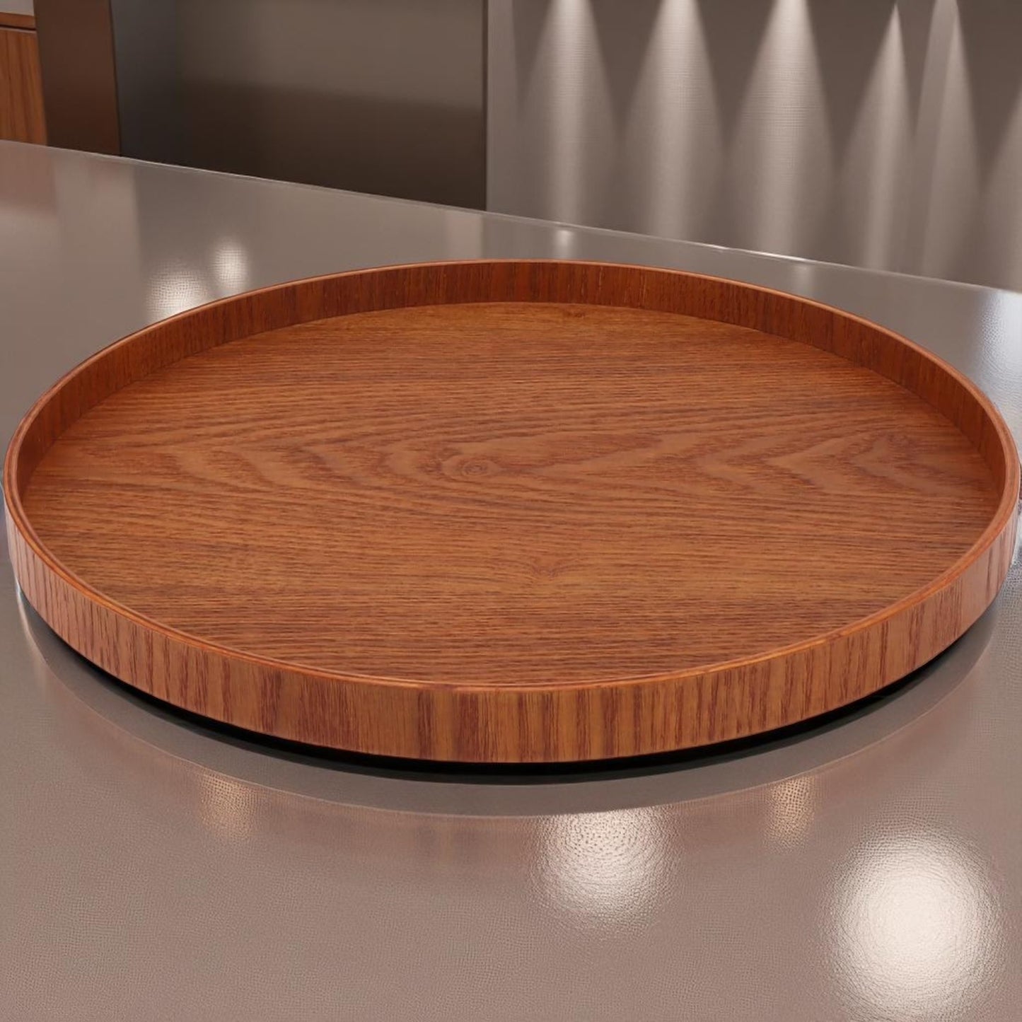 Plateau de Service - WoodCircleTray™ - Marron