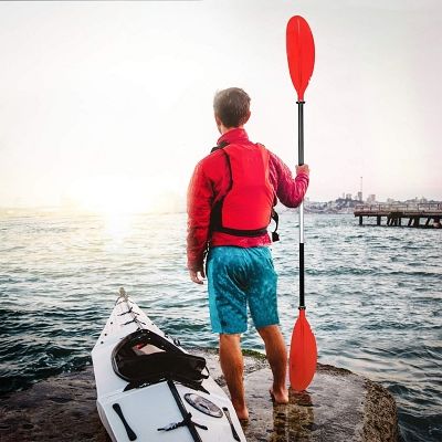 Pagaie kayak - Double-HeadPaddle™ - Rouge