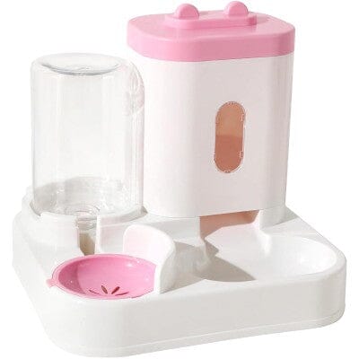 Distributeur Croquettes Chat - AquaPetFeeder™ - Rose