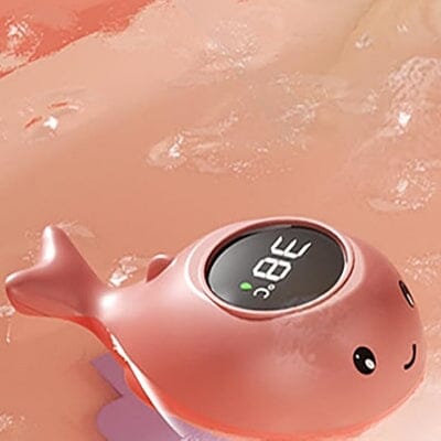 Thermomètre bain bébé - BabyBathTempMeter™ - Dauphin rose