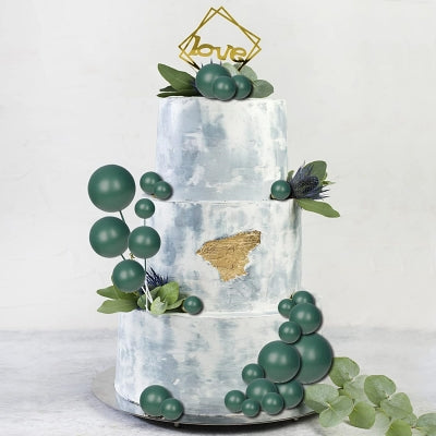 Décoration gâteau - BallCakeTopper™ - Vert foncé
