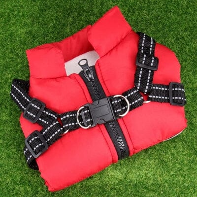imperméables pour chiens - HarnessDogJacket™ - Rouge