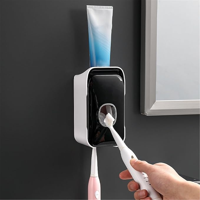 Porte Brosse à Dent Mural - CleanClick™ - Noir