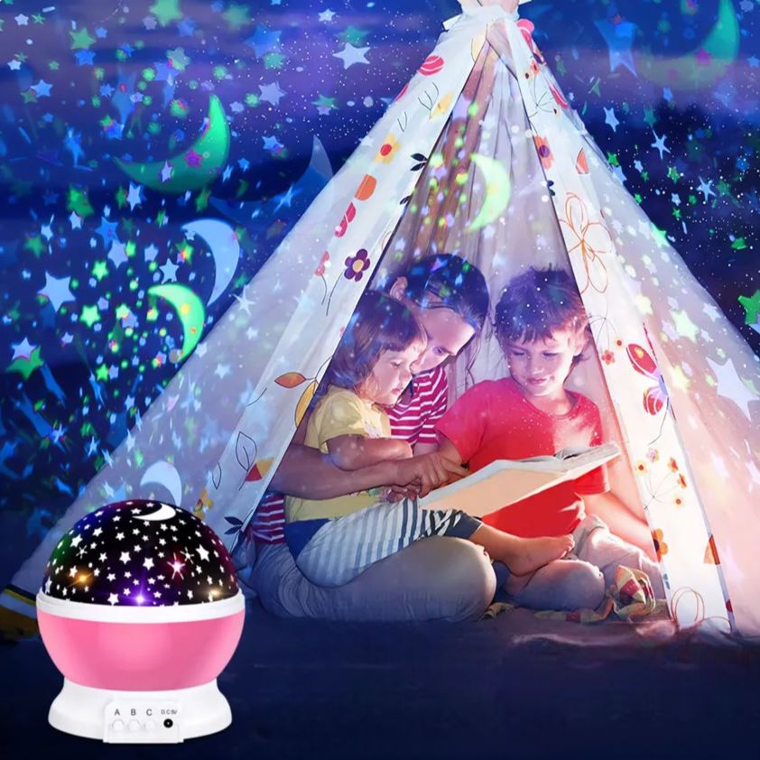 Veilleuse Bébé - StarlightSpinner™ - Rose