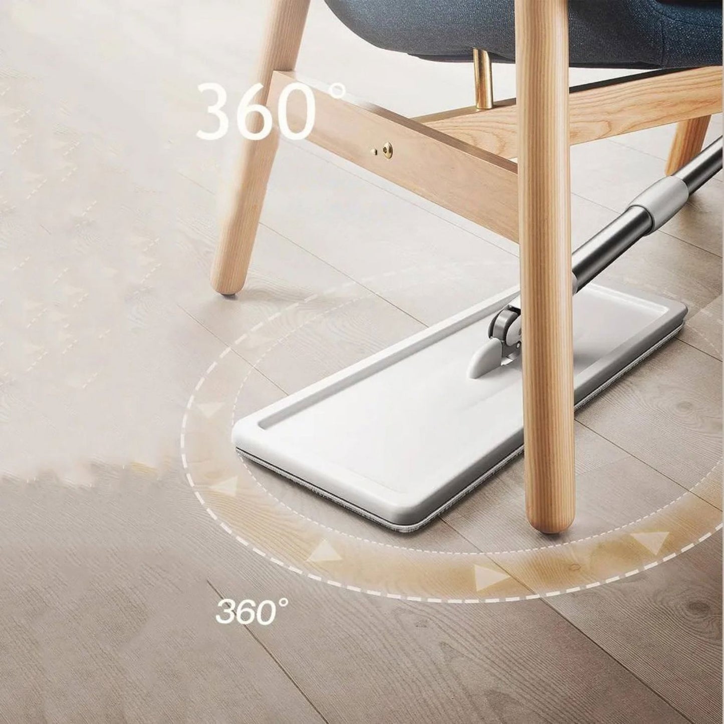 Balai et Seau Essoreur - SwiftClean™ - Ivoire