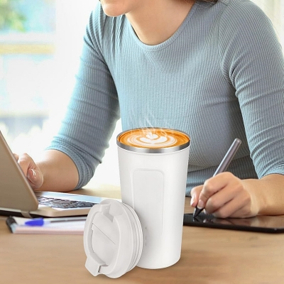 Mug Thermos - ThermoCoffeeMug™- Blanc