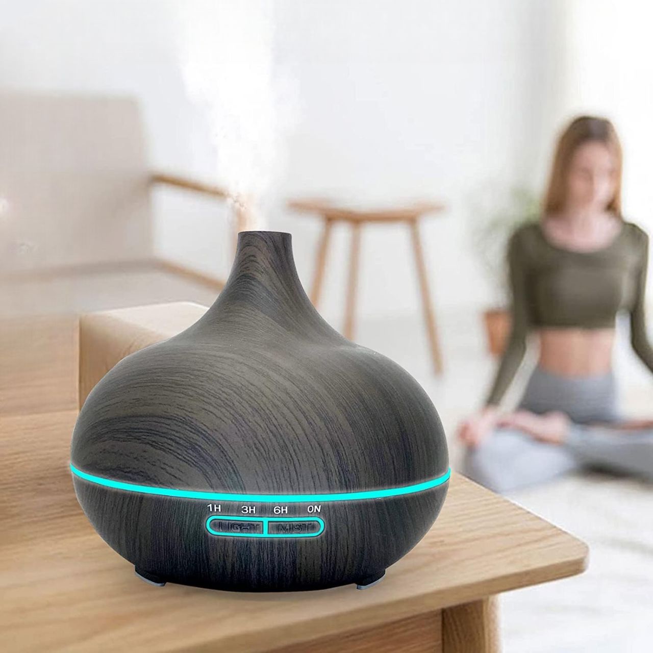 Diffuseur d'Huiles Essentielles - AromatherapyOilDiffuser™ - Bois Foncé