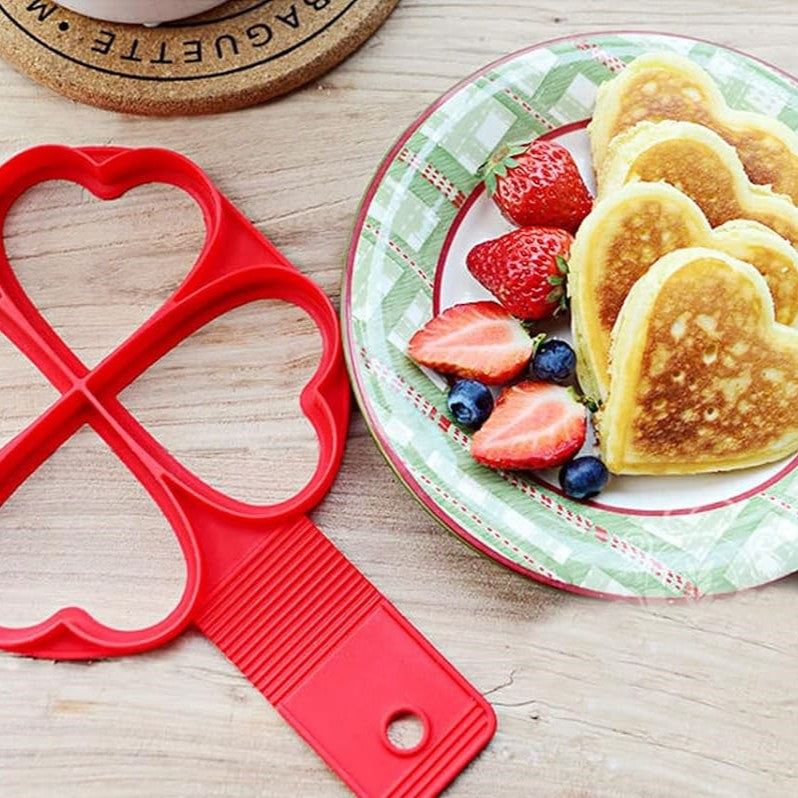 Moule pour Pancakes - FlipShape™ - Cœur x4