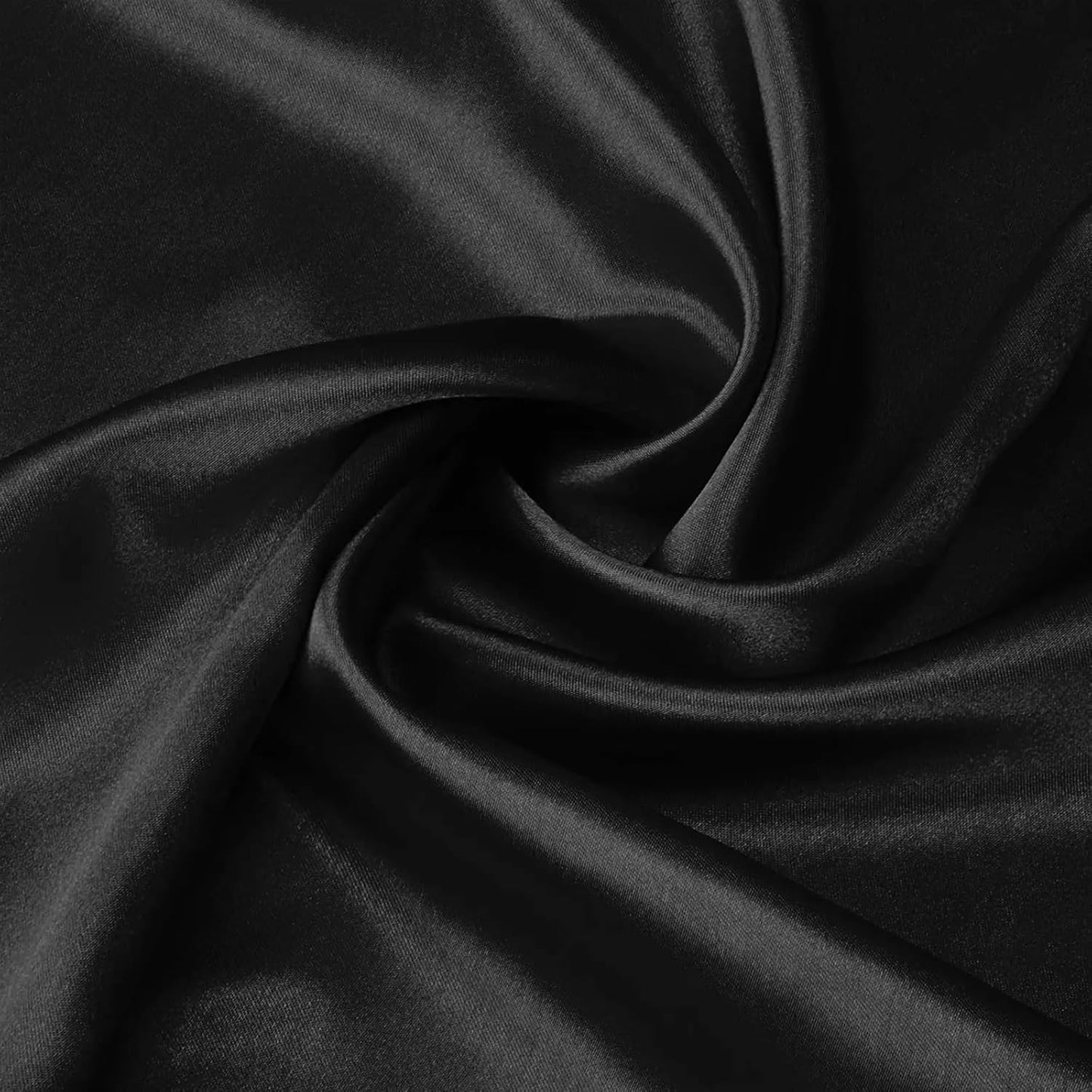 Taie d'Oreiller en Satin - SatinDreamPillow™ - Noir