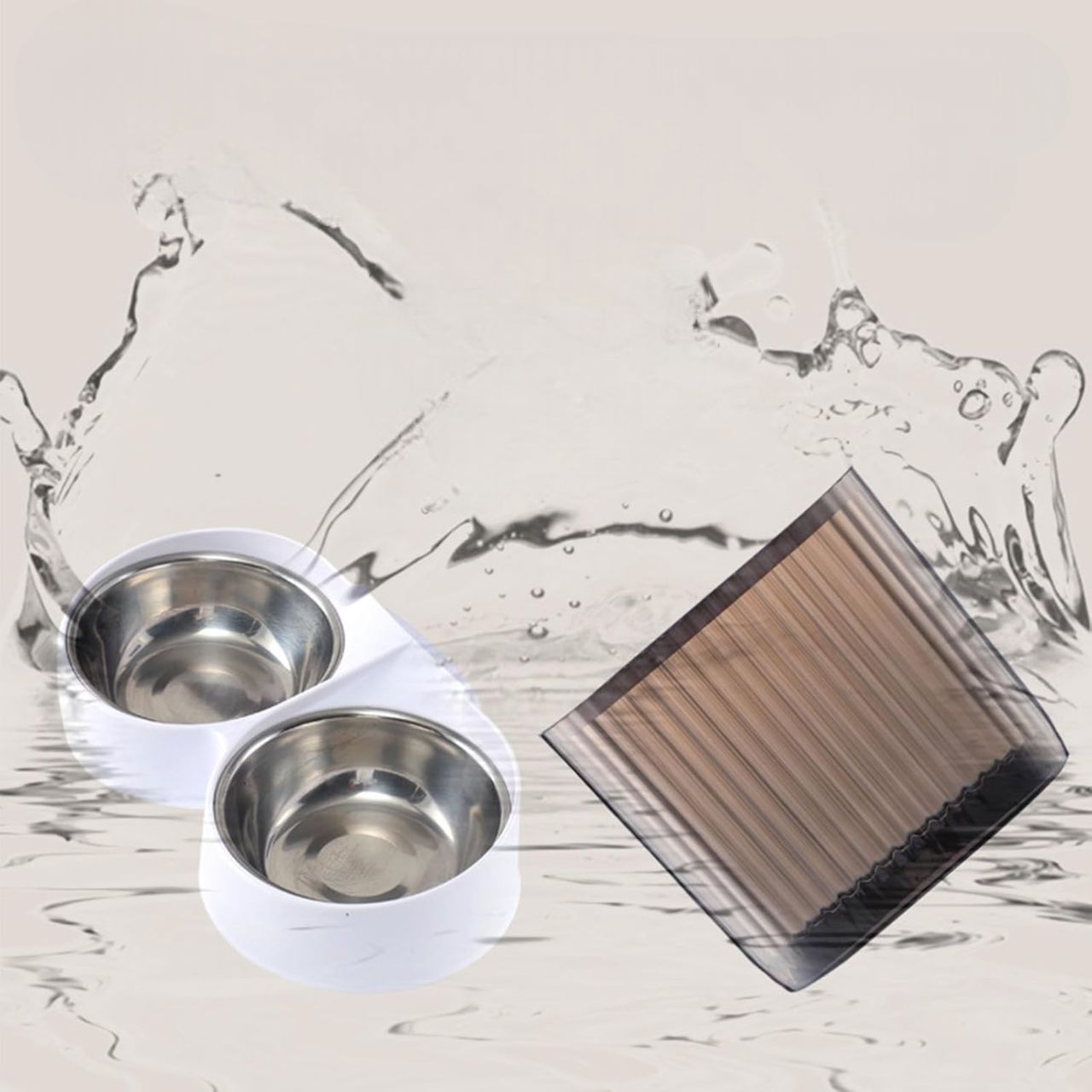 Distributeur de Croquettes pour Chat - CatFeederSmartBowls™ - Double Bol WIFI