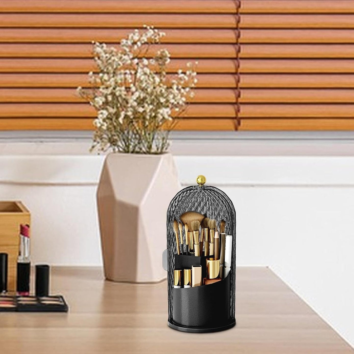 Organisateur Maquillage - MakeupBrushHolder™ - Diamant Noir