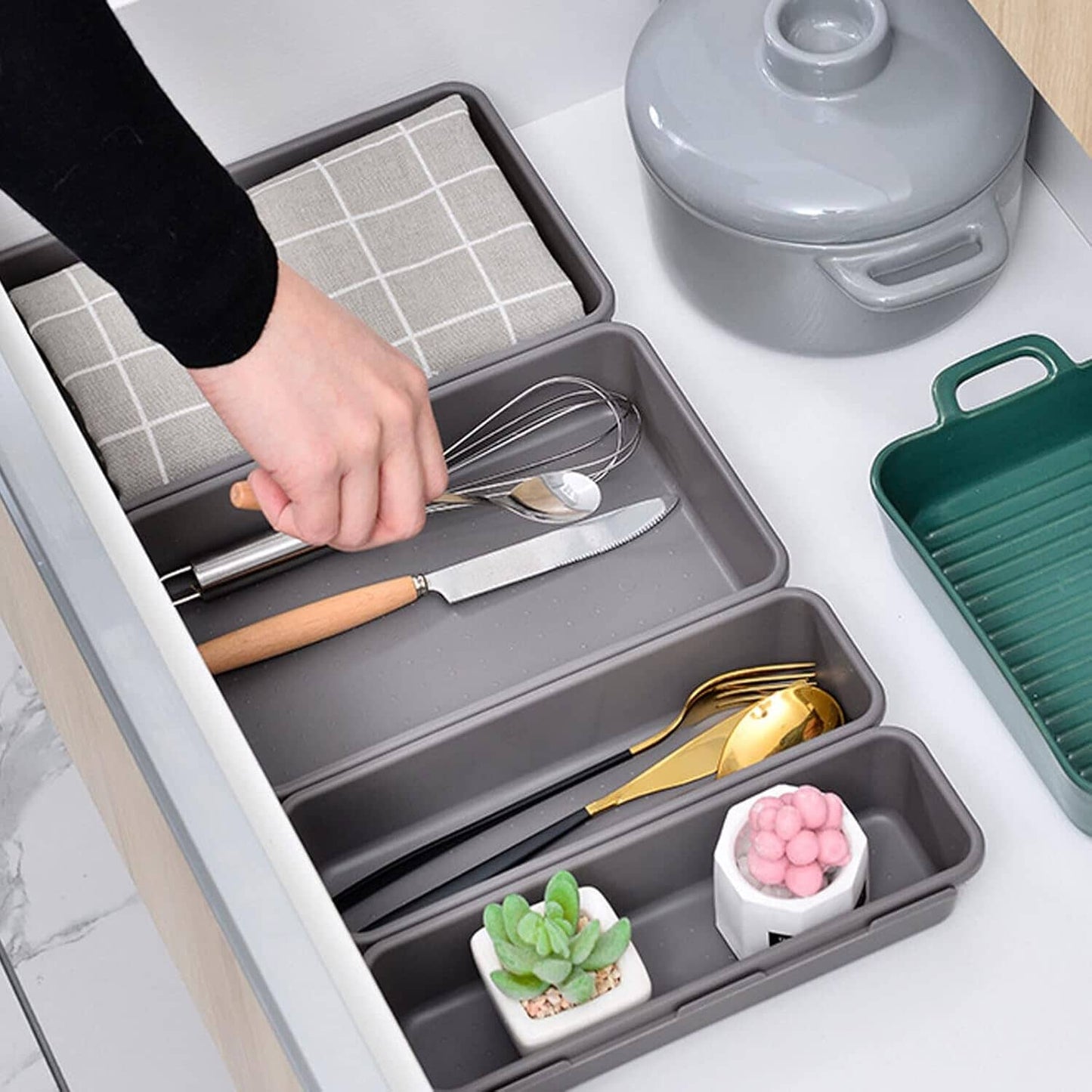 Organisation de Tiroir - DiviTray™ - Gris