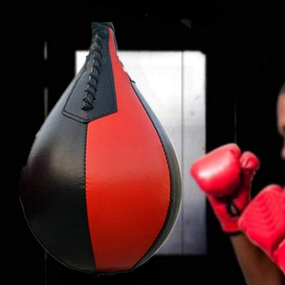 Sac De Boxe - LeatherPunchingBall™ - Rouge&Noir