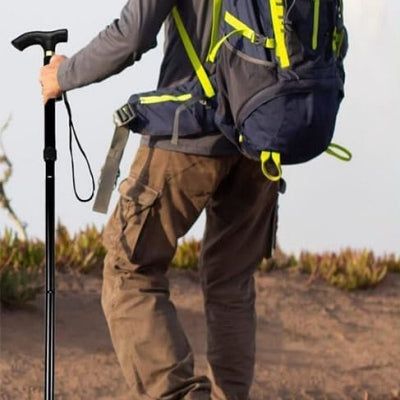 Canne De Marche - TelescopicFoldCrutches™ - Noir