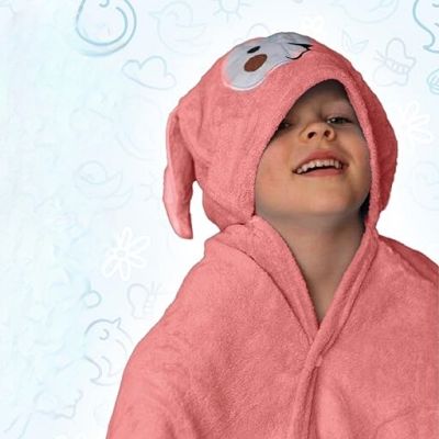 Serviette de bain bébé - Children'sBathTowel™ - Rose