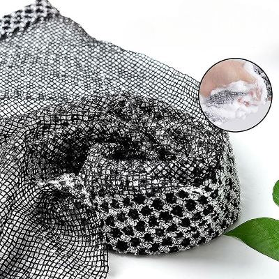 Gant de Toilette - ExfoLisse™ - Noir Grille