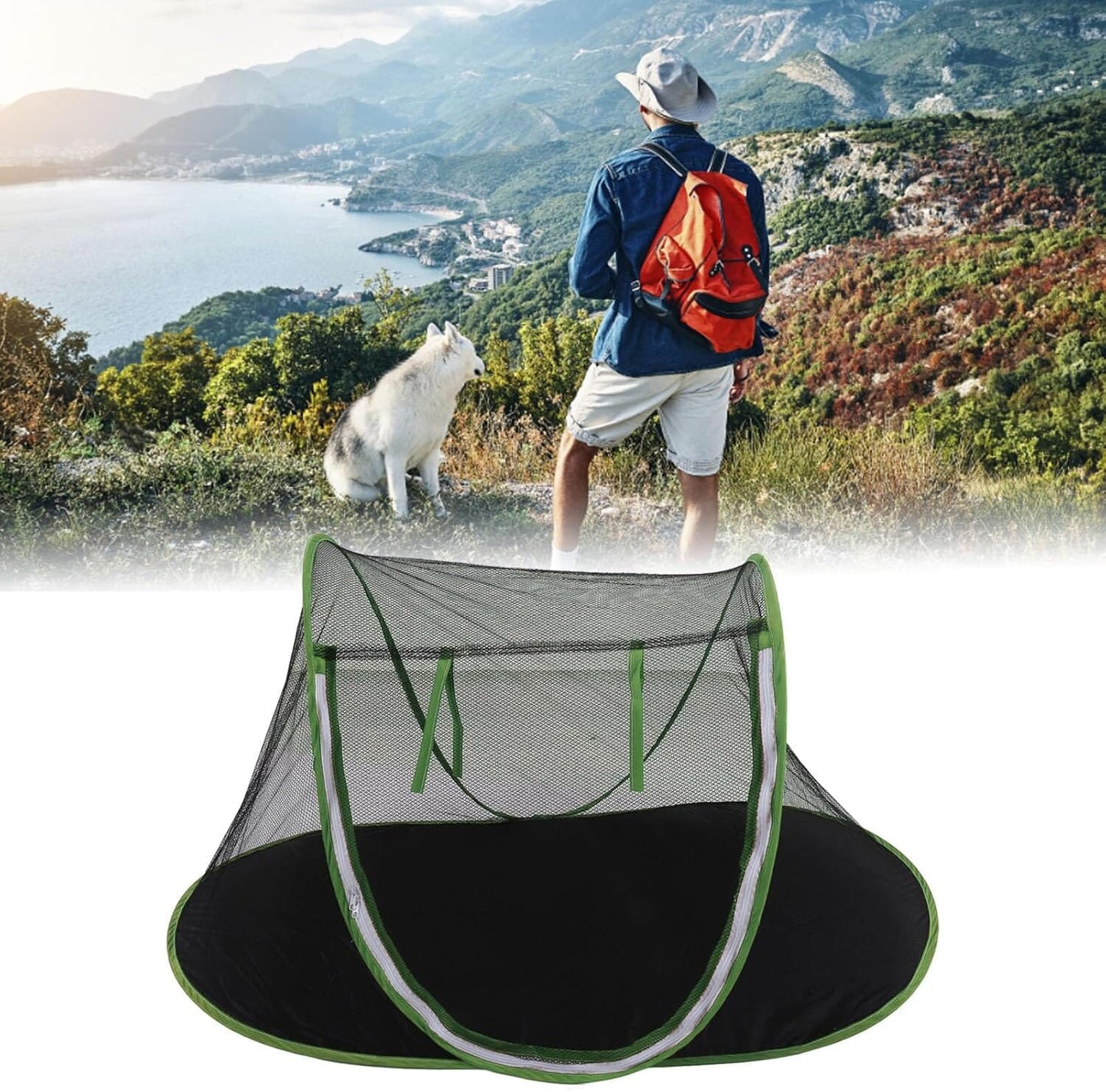 FoldingDogTent™ - Vert