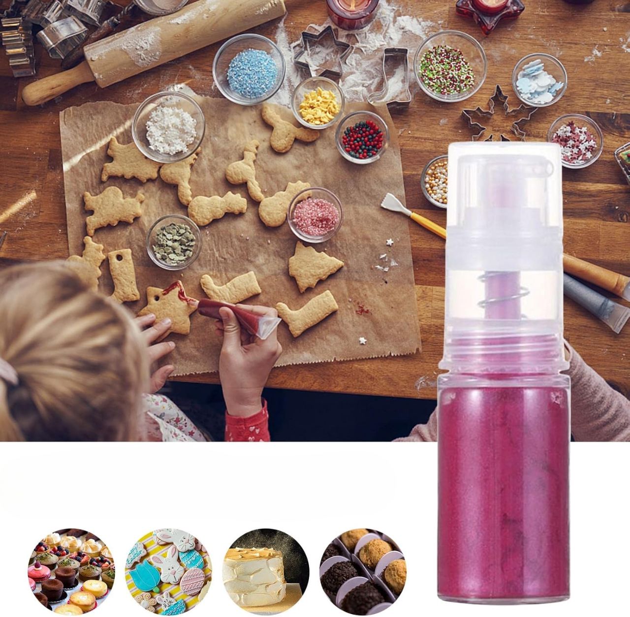 Paillettes alimentaires - ÉclatGourmet™ - Rose