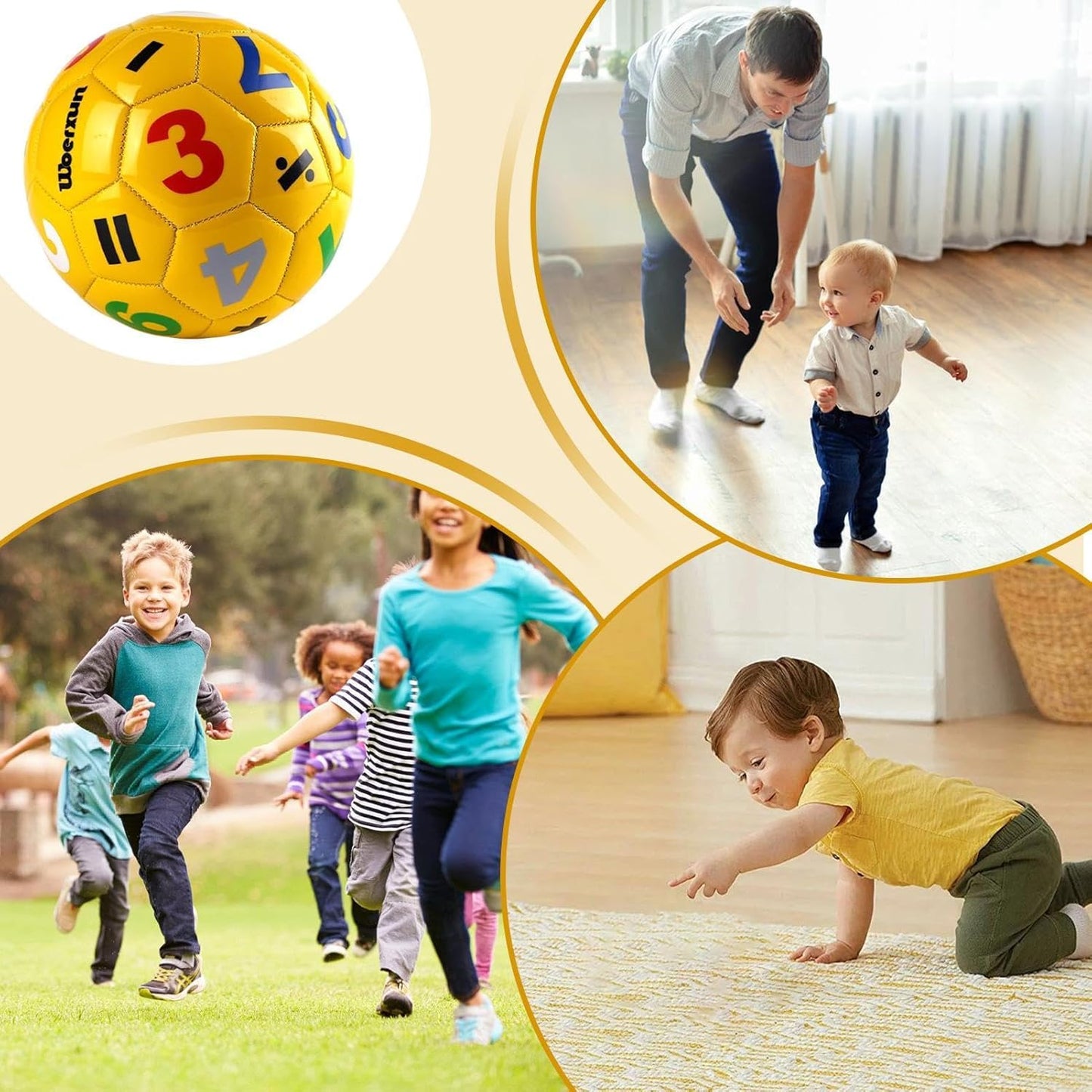 Ballon Foot - FootFunKid™ - Jaune